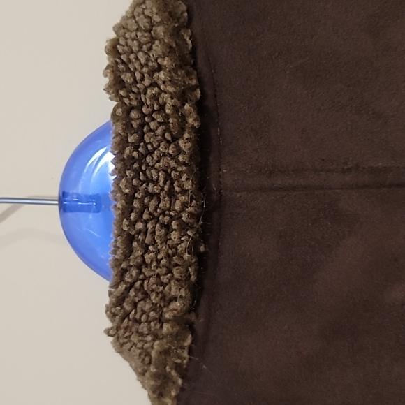 L.L. Bean Womans Vintage Brown Faux Suede Microfiber Vest Size L … - Picture 7 of 9